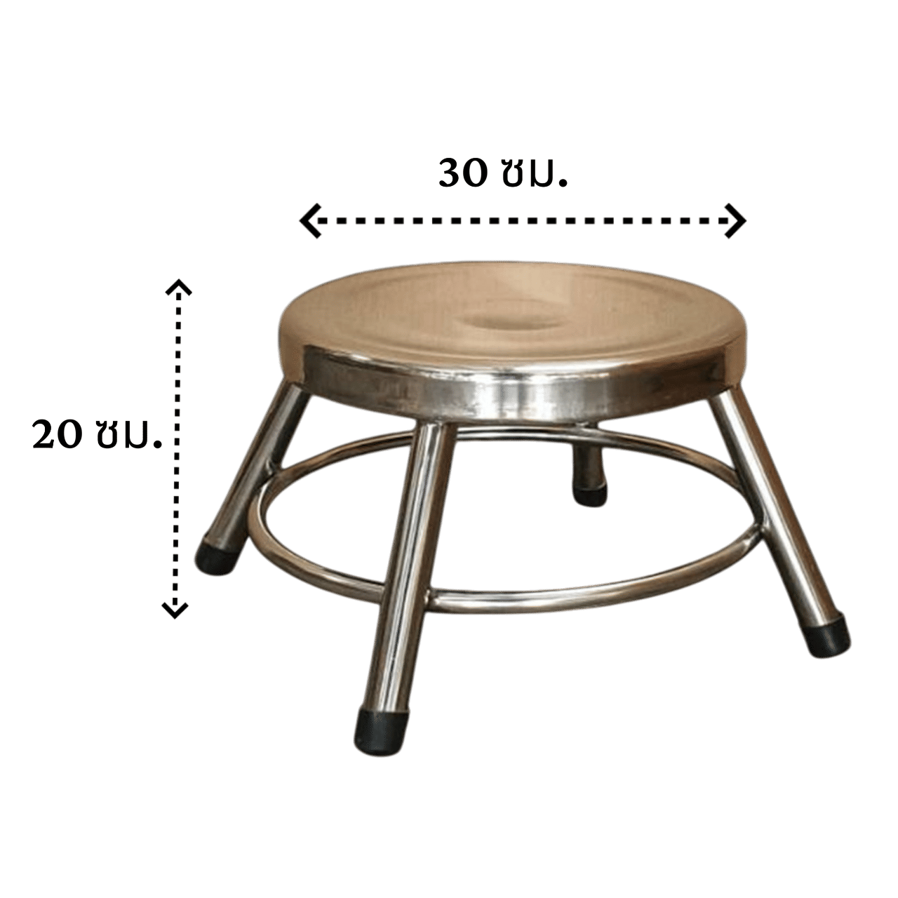 เก้าอี้สแตนเลส MEETANG STAINLESS ขนาด 30X30X20ซม._10